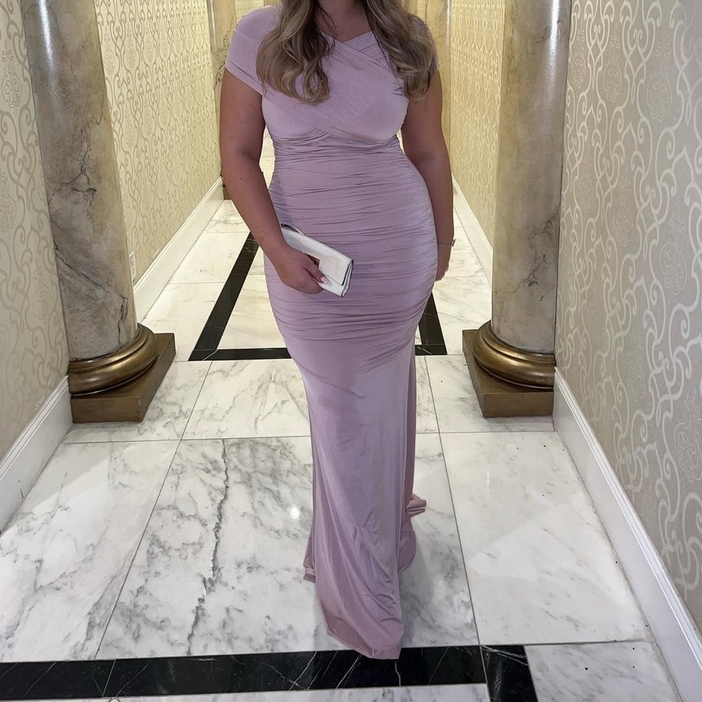 Elegant Pink Evening Gown
